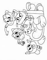 Gumball Kids Coloring Amazing Wonderlijke Wereld Van Fun sketch template