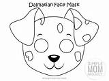 Maska Dzieci Piesek Dalmatian Druku Puppy Kolorowanka Mascaras Imprimir Simplemomproject Maske Máscaras Drukowanka Drukowania Carnaval Malowankę Wydrukuj sketch template