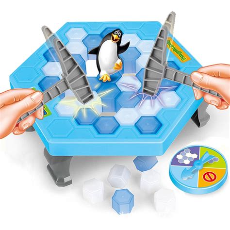 ice breaking save penguin trap activate great family fun game      penguin fall