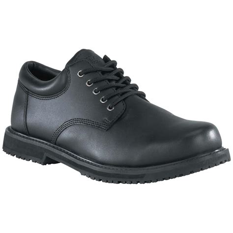 womens grabbers plain toe work shoes black  work boots