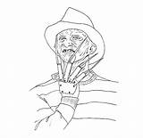 Coloring Pages Horror Freddy Krueger Jason Voorhees Scary Colouring Halloween Movie Color Printable Kruger Book Adult Books Sheets Colour Psycho sketch template