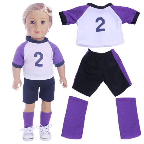 New Summer American Girl Doll Clothes Doll Accessories Purple No 2