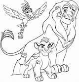 Lion Guard Coloring Pages Disney King Kids sketch template