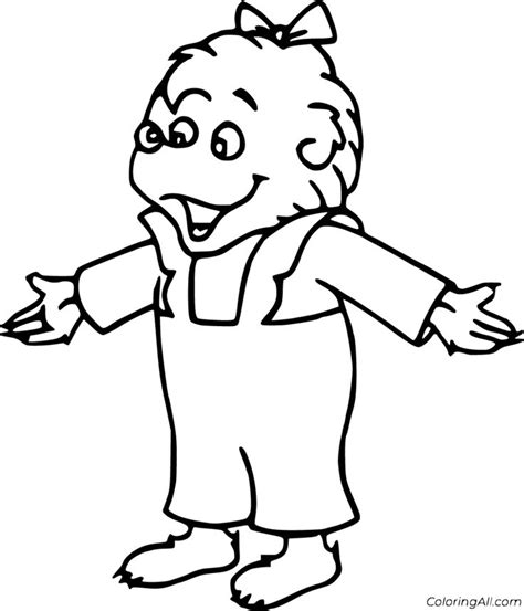 printable berenstain bears coloring pages  vector format