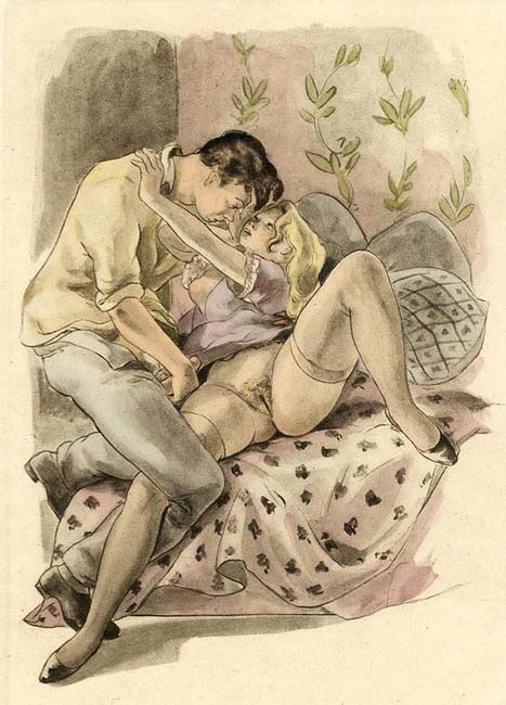 vintage erotic porn drawings