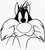 Looney Sylvester Tunes sketch template