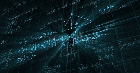 math formulas  blackboard stock illustration illustration  physics trigonometry