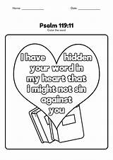 Psalm 119 Coloring Worksheets Printable Trust Worksheeto Via sketch template