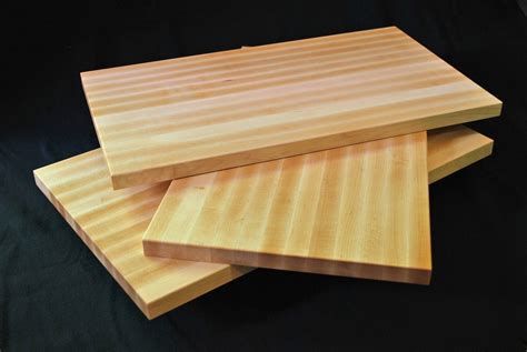 hand  edge grain cutting board solid maple  clark wood creations