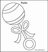 Baby Coloring Pages Rattle Toys Template Printable Clipart Boy Colouring Library Related Sheets Pdf sketch template