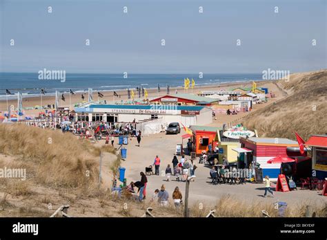 wassenaar netherlands beach north sea restaurant stock photo  alamy