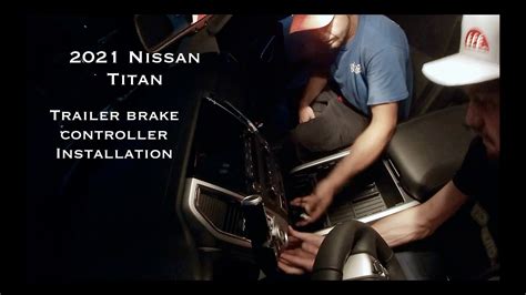 nissan titan trailer brake controller installation youtube