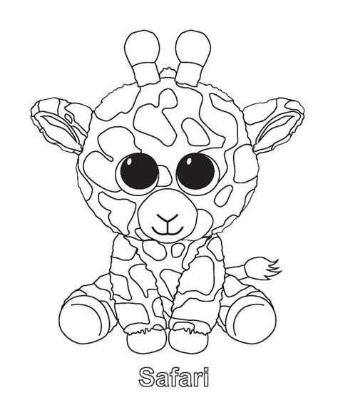 beanie boos owls coloring page coloring pages