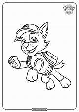 Paw Patrol Coloring Pages Rocky Kids Printable Whatsapp Tweet Email Pups sketch template