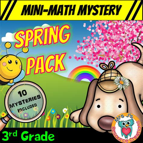 grade mini math mysteries  spring