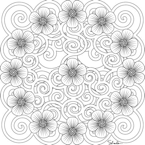 advanced mandala coloring pages  adults  getcoloringscom