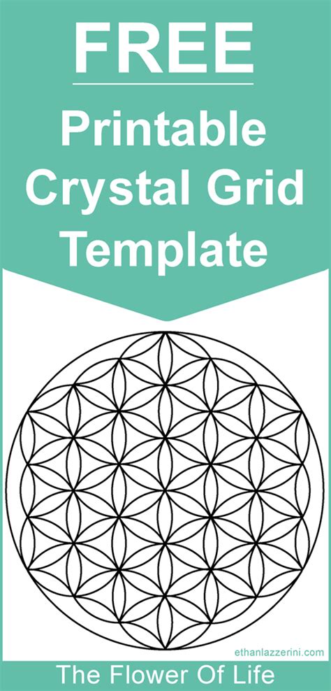 flower  life crystal grid meaning  crystal grid template