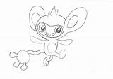 Aipom Pages Coloring Fan Colouring sketch template