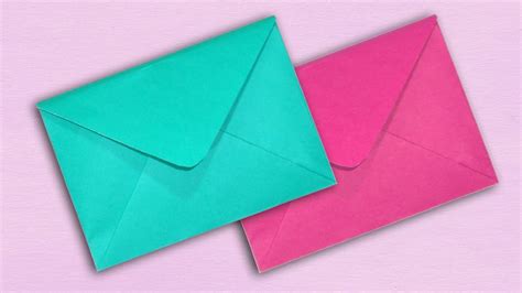 paper envelope making  glue  tape diy easy origami envelope youtube