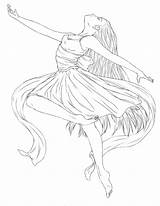 Dancers 101coloring sketch template