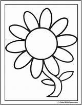 Daisy Coloring Pages Flower Single Outline Preschool Printable Petal Gerber Color Colorwithfuzzy Template Kids Pdfs Customizable Clipartmag Getcolorings Choose Board sketch template