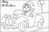 Noddy Coloring Pages Car Kids Print His Printable Cartoons Cartoon Disney Drawings Popular sketch template