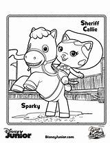 Sheriff Callie Wild West Coloring Pages Kids Printable Print Colouring Disney Cowgirl Books Birthday Choose Board Sherrif Party Activities sketch template