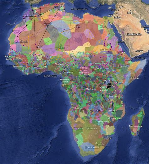 fascinating color coded map  africas diversity vox