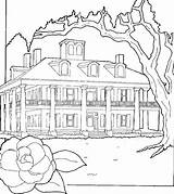 Coloring Pages House Haunted Mansion Adults Big Printable Houses Getcolorings Getdrawings Color Print Colorings Preschoolers sketch template