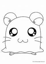 Coloring Pages Cartoon Hamtaro Character Color Printable Kids Sheets Found sketch template