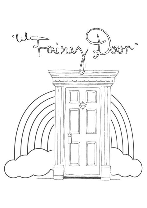 image result  door printable coloring page fairy coloring pages