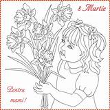 Coloring Pages Nicole Spring Martie Florian Created Monday March Greeting Cards sketch template