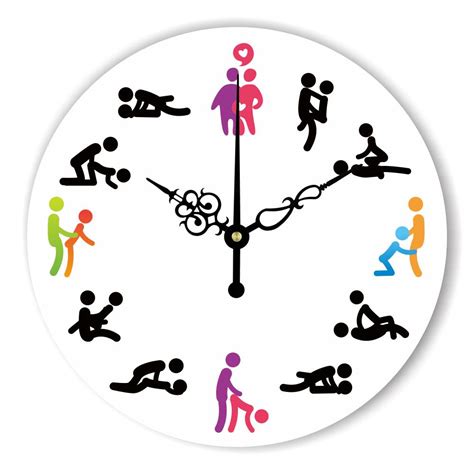 Silent Make Love Clock Watch Wedding T Modern Design Sex Position
