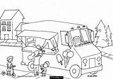 Coloring Ice Cream Truck Printable Kids Library Popular sketch template