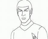 Coloring Star Trek Pages Spock Template Printable Library Books sketch template