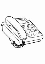 Telefon Telefoon Malvorlage Telefono Schoolplaten Einfaches Tekeningen sketch template
