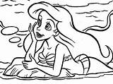 Coloring Mermaid Kitty Hello Pages Mermaids Swimming Beautiful Print sketch template