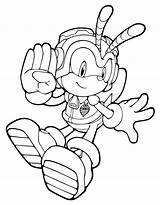 Sonic Charmy Getcolorings Unleashed Tudodesenhos Disne sketch template