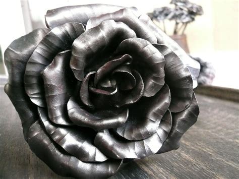 hand forged steel rose forged steel forging metal metal roses