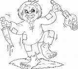 Halloween Coloring Monster Pages Kids Odd Dr Mom Drodd sketch template