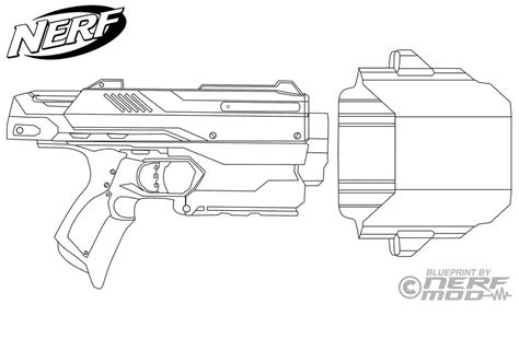 nerf gun coloring pages  printable coloring pages  kids