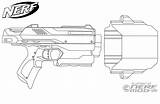 Nerf Gun Coloring Pages Printable sketch template