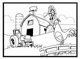 Farm Coloring Pages Farming Scene Colouring Drawing Preschool Scenes Printable Custom Name Animal Kids Tractor Crops Print Animals Color First sketch template