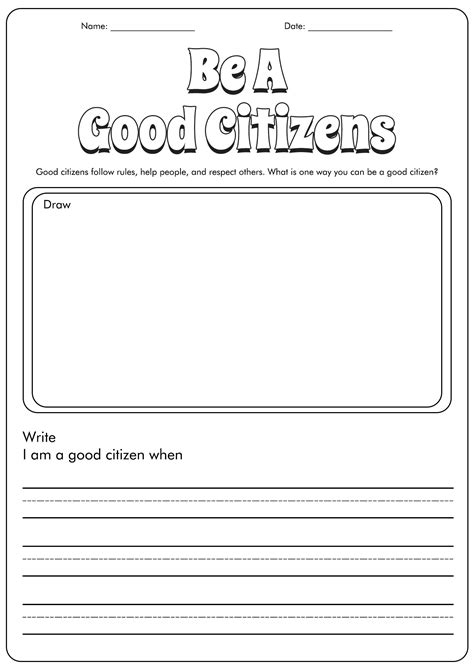 images    good citizen  grade worksheet good