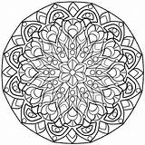 Coloring Pages Mandala Complicated Mandalas Adults Color Adult Colouring Getdrawings Printable Books Colorings sketch template