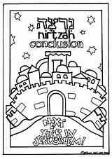 Coloring Pages Passover Aish Haggadah Pesach Crafts sketch template
