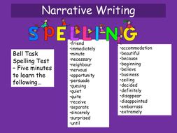 gcse narrative writing teaching resources