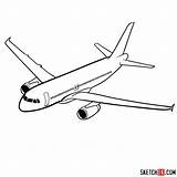 A320 Airbus Sketchok Step sketch template