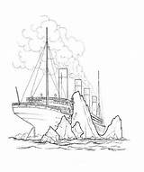 Titanic Coloring Pages Printable Print Kids sketch template