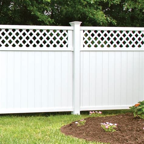 Freedom Brighton 8 Ft H X 5 In W White Vinyl Blank Fence Post In The